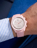 Curved Vertch Rubber Strap - Pink - OM Luxury